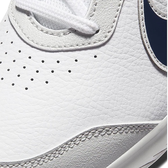 NEW Nike varsity leather white sneakers size 5.5Y - Picture 9 of 13